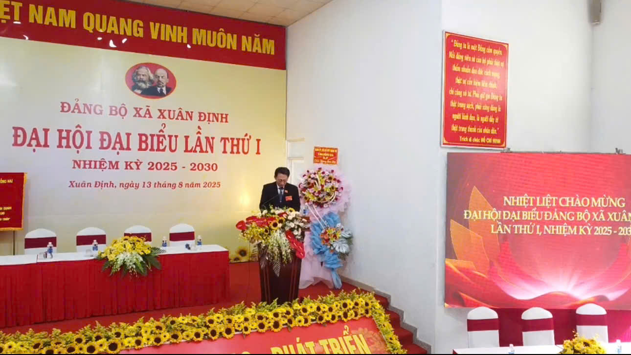 Bí thư Tống Trần Hòa phát biểu tại Đại hội