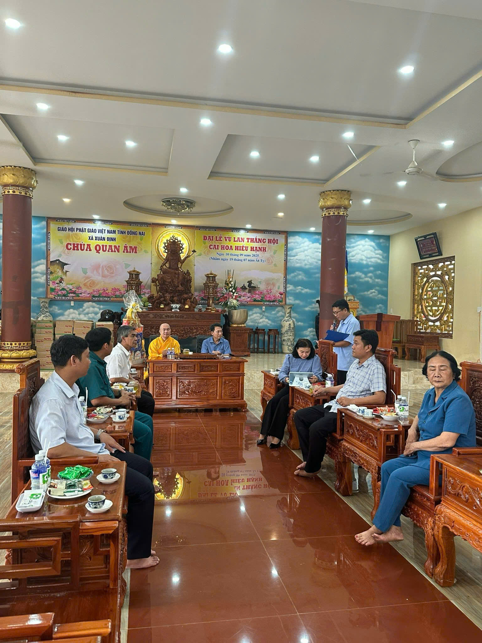 Buổi thăm, gặp gỡ cơ sở Phật giáo nhân dịp Lễ Vu Lan Báo hiếu