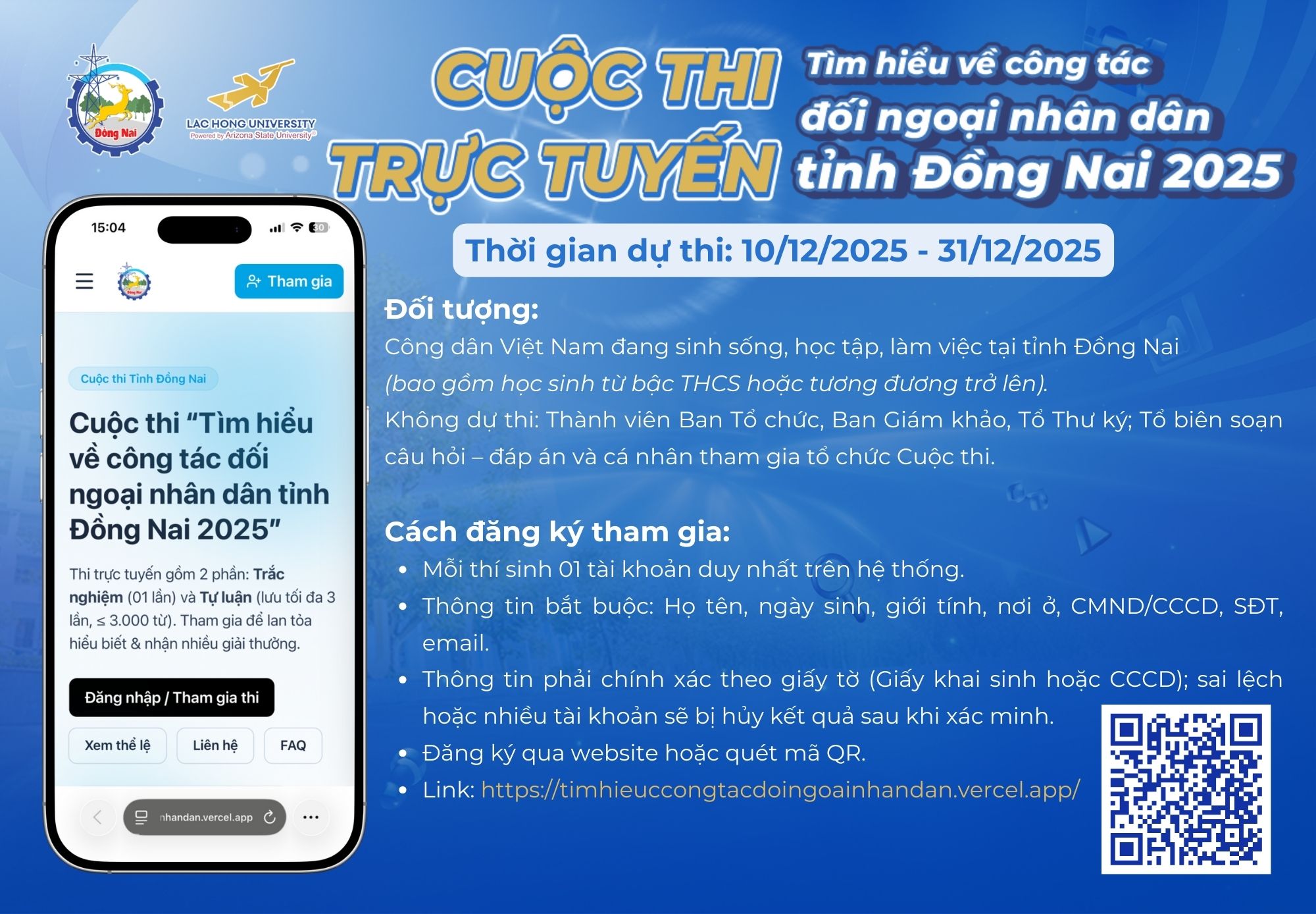 Phát động Cuộc thi “Tìm hiểu về công tác đối ngoại nhân dân tỉnh Đồng Nai năm 2025”