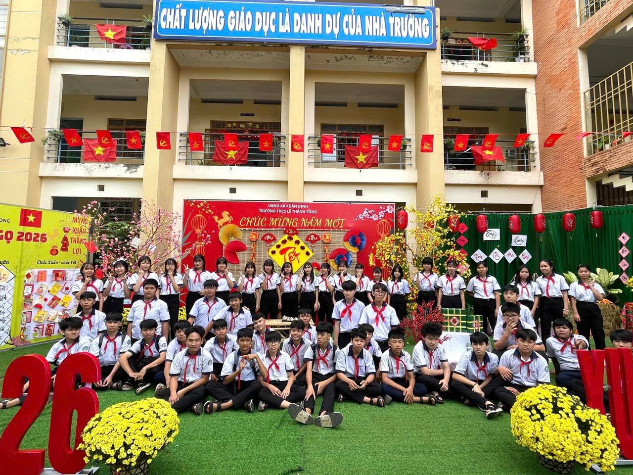 Lan tỏa sắc Xuân Bính Ngọ 2026 qua Hội thi trang trí Tết tại các trường học xã Xuân Định